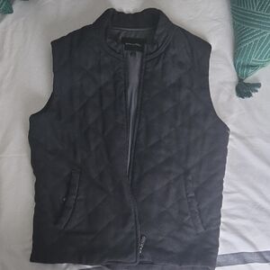 Banana Republic Dark Gray Quilted Vest
